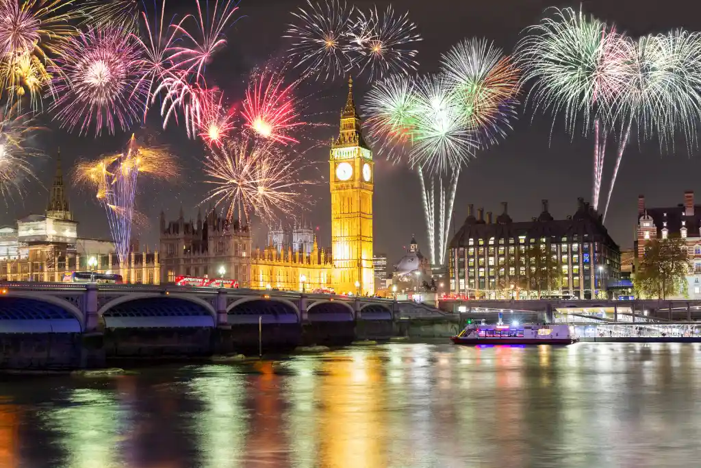 Nochevieja Big Ben y Puente de Westminster en Londres, Reino Unido | Qué Onda