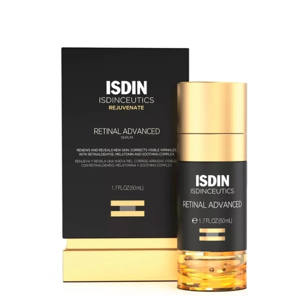 ISDIN Isdinceutics Retinal Advanced - Rejuvenating Facial Night Serum with Retinaldehyde and Melatonin | Qué Onda