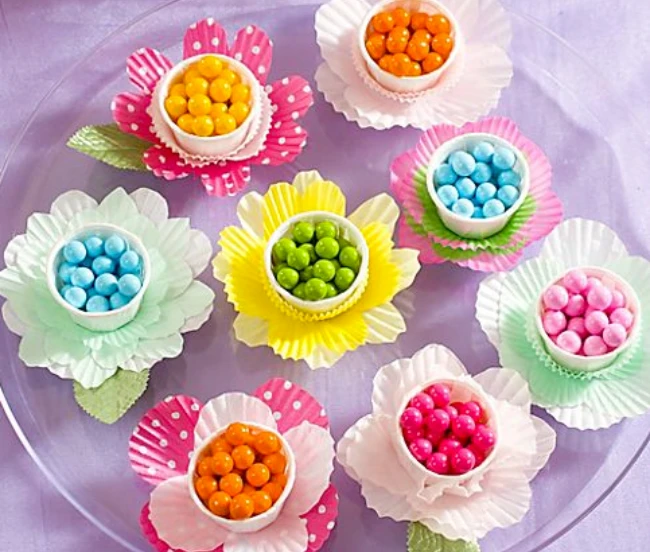 Copas de Dulces en Forma de Daffodil | Qué Onda