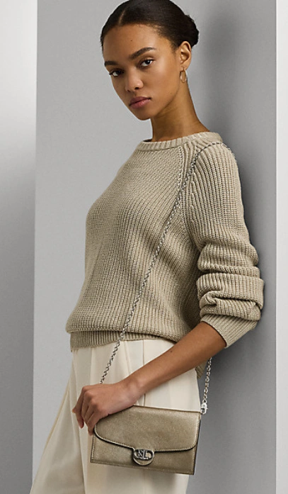 Ralph Laurent | Metallic Leather Medium Adair Crossbody | Qué Onda