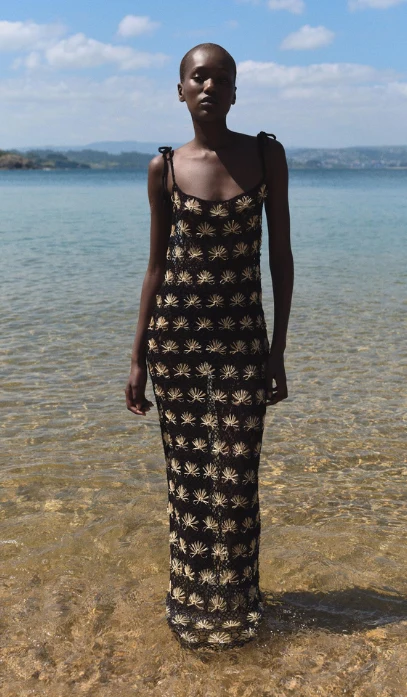Vestido Crochet Maxi de Zara | Qué Onda