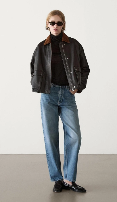 Massimo Dutti Leather Jacket | Qué Onda